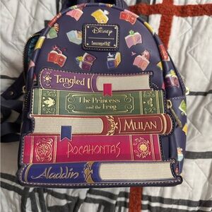 Disney Loungefly Princess Book Backpack